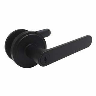 L.S 麥金牌 日規水平鎖 浴廁鎖 大套盤 LS-710 (霧黑) 60mm, 1個