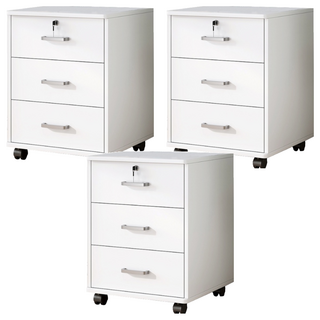 三抽小櫃子 BG003701N340V01, 白色, 3個