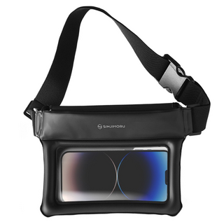 SINJIMORU 多功能收納氣墊智慧型手機防水包, 黑色, 1個