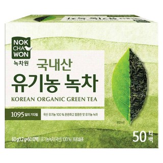NOKCHAWON 綠茶園 韓國產綠茶茶包, 1.2g, 50包, 1盒