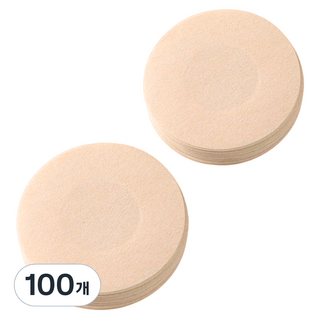 모노젠트 일회용 부직포 니플 스티커 원형, 100개