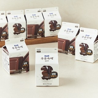 매일유업 우유속에 코코아 설탕무첨가, 300ml, 8개
