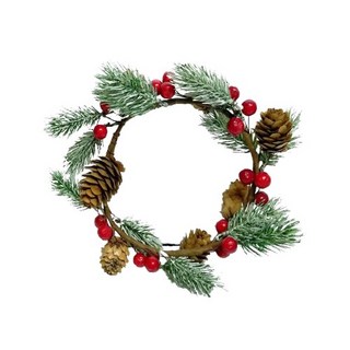 MODACore 摩達客 刷雪紅果小花圈, 多色, 1個