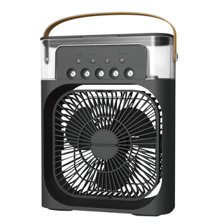 SOnGEn 松井 USB冰感香氛霧化水冷扇 主機 + usb電源線 + 擴香棉片 + 說明書 黑色 600ml, SG-0607-B