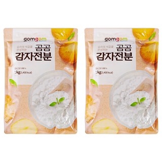 gomgom 馬鈴薯澱粉, 1kg, 2包