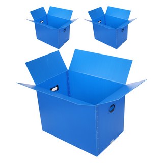 코멧 두꺼운 이사박스 3T, 블루, 3개