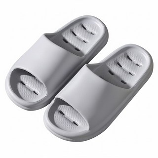 The New Mall 防滑不卡水垢浴室拖鞋, 灰色, 1雙