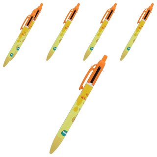 sun-star 小熊維尼多功能筆 紅黑原子筆0.5mm/自動鉛筆HB0.5mm, 紅色 + 黑色, 6個