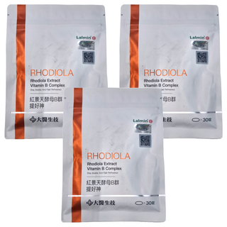 大醫生技 紅景天酵母B群 含紅景天萃取物 維生素B群, 30顆, 3包