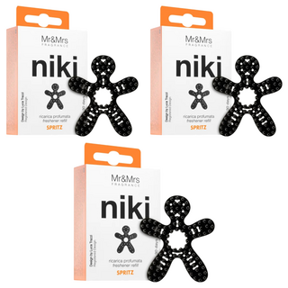 Mr&Mrs FRAGRANCE NIKI 車用香氛片 補充包 清新空氣, 3盒