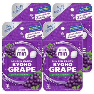minmin 薄荷錠 香甜葡萄口味, 14g, 4包