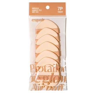 Espoir 艾絲珀 be glow 氣墊粉撲 紅寶石纖維材質 7入, #8809563942862, 1包