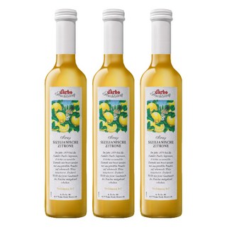 d'arbo 徳寶 西西里檸檬果露糖漿 奧地利產, 500ml, 3瓶
