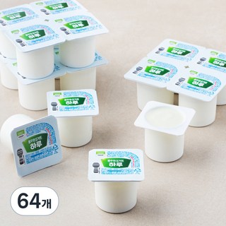 풀무원다논 하루 요거트 컵플레인, 80g, 64개