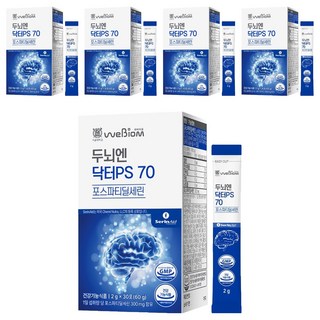 위바이옴 정품 두뇌엔 닥터PS 70 포스파티딜세린 30포, 5개, 60g