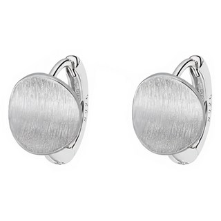 ENCLAIR 女款拉絲圓形圈式耳環