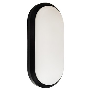 白鯨防水壁燈 3000K 黃光, 貴族黑, 1個