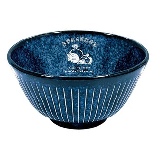 kanesho 金正陶器 哆啦A夢 陶瓷碗 12cm, 深藍色, 1個
