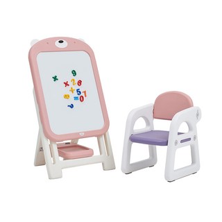 BeneBene 幼兒磁性畫板+椅子套組, 1套, 粉紅色