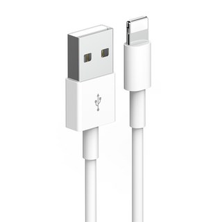 Yoger Apple MFi認證 iPhone 8-pin 高速充電傳輸線, 1m, 1條, 白色