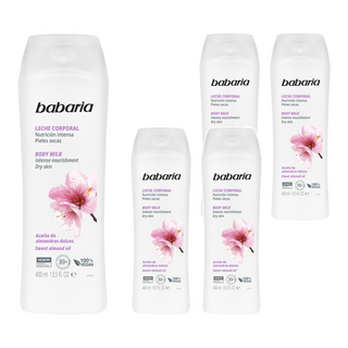 babaria 甜杏仁油保濕滋養身體乳, 400ml, 5個