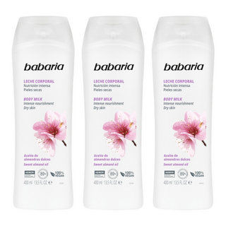 babaria 甜杏仁油保濕滋養身體乳, 400ml, 3個