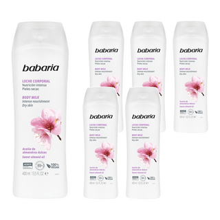 babaria 甜杏仁油保濕滋養身體乳, 400ml, 6個