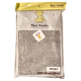 Mini Studio 超細纖維浴巾 70 x 140cm 灰色 柔軟吸水速乾, 1條
