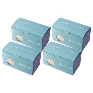 YSH 益勝軒 成人平面醫療口罩, 奶茶棕, 50片, 4盒