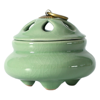 天壇仿古陶瓷三足香爐 青瓷款, 1個