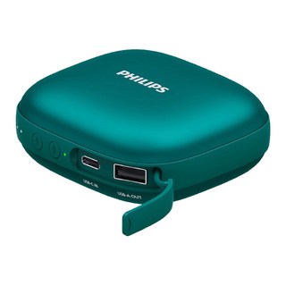 PHILIPS 飛利浦 暖手寶行動電源, DLP2136VG, 綠色