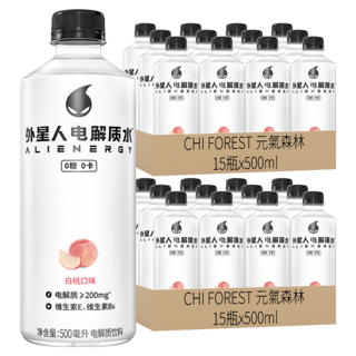 CHI FOREST 元氣森林 外星人電解質水運動飲料 白桃風味, 500ml, 30瓶