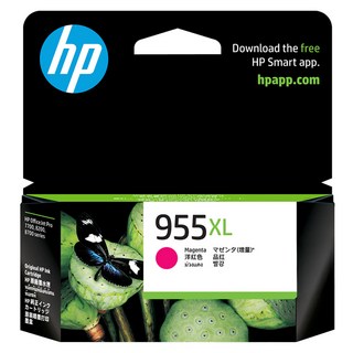 HP 惠普 原廠墨水 955XL L0S66AA, 洋紅色, 1個