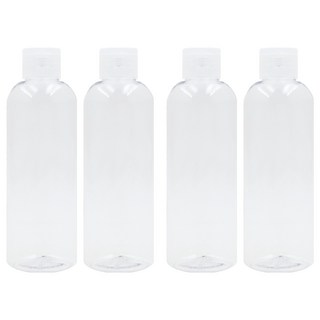 台灣 COSMOS 掀蓋瓶 #HY200A 200ml, 透明色, 4個