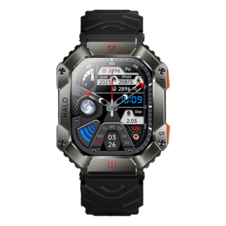 MIVSEN 智慧手錶 KR80, 藍牙, 2吋, 黑色, 1個