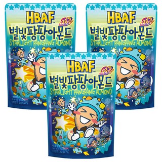 HBAF 杏仁果 星光跳跳糖味, 120g, 3包