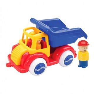 VIKINGTOYS Jumbo翻斗運砂車 柔軟堅固耐摔 安全玩具 原裝進口, 28 cm, 1組