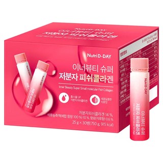 Nutri D-DAY 內在美低分子魚膠原蛋白飲, 25g, 30個