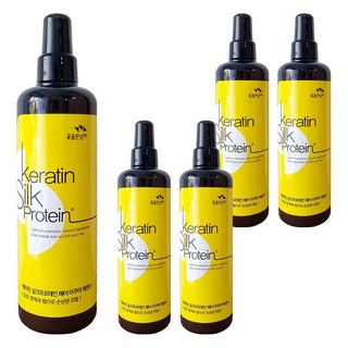 Flor De Man 角蛋白&蠶絲蛋白保濕護髮噴霧 染燙受損髮用, 300ml, 5瓶