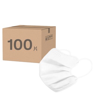 SH 上好生醫 兒童平面醫療防護口罩, 多重防護系統 有效阻擋水分、液體和飛沫, 純潔白, 50片, 2盒