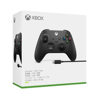 Microsoft 微軟 XBOX 無線控制器 + USB-C 纜線, 黑色, 1組