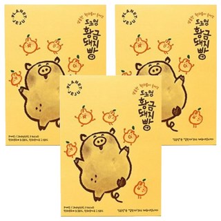 Eco J Food 濟州島 Dorumeong 黃金豬麵包 7入, 140g, 3個