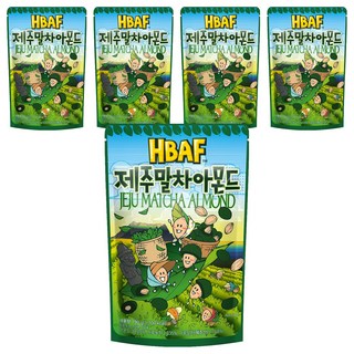 HBAF 杏仁果 濟州抹茶味, 190g, 5包