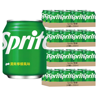 Sprite 雪碧 清爽檸檬風味, 250ml, 96罐