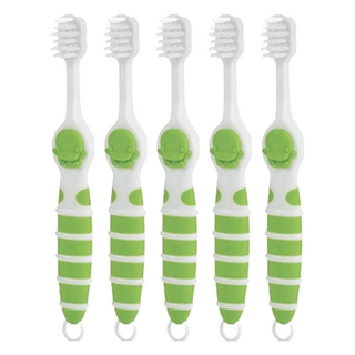 KU.KU Duckbill 酷咕鴨 兒童超軟毛牙刷 3-6歲適用, 綠色, 5個, 1個裝
