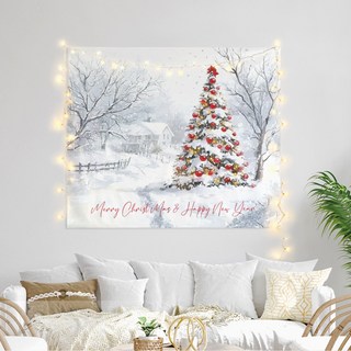 SANGSANG HOO 織物海報, 雪地常青