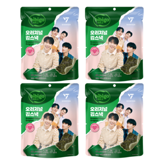 CJ bibigo 海苔脆片 原味, 4包, 40g