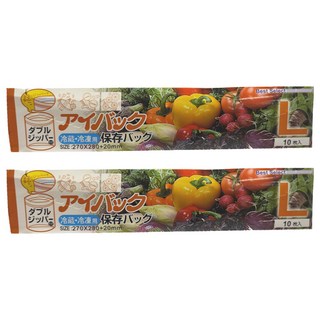 GLAD 佳能 食物保鮮袋 大 30 x 27cm, 大(30 x 27cm), 10個, 2組