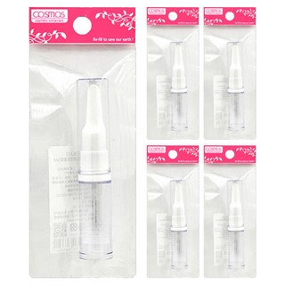台灣 COSMOS AS真空眼霜瓶 5ml, 透明色, 5個