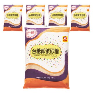 台糖 貳號砂糖, 2000g, 5包